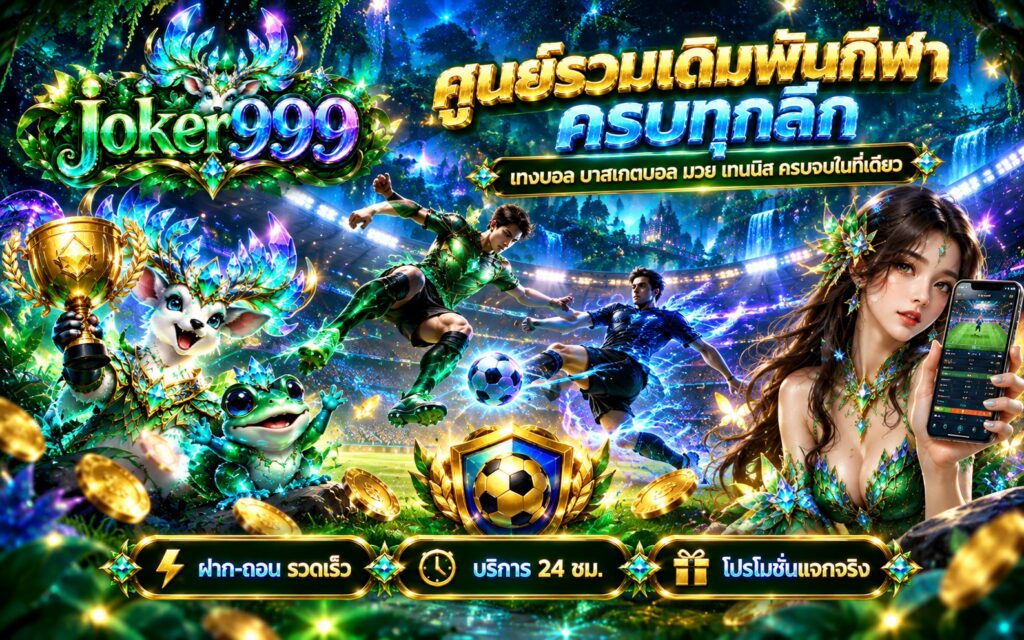 joker999 เดิมพันกีฬา แทงบอล ครบทุกลีก ฝาก-ถอน รวดเร็ว